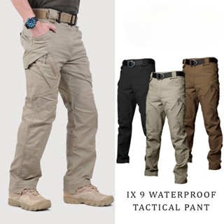 กางเกงยุทธวิธี IX9 ดีไซน์กระเป๋าหลายช่อง ผ้า Ripstop กันน้ำ …
