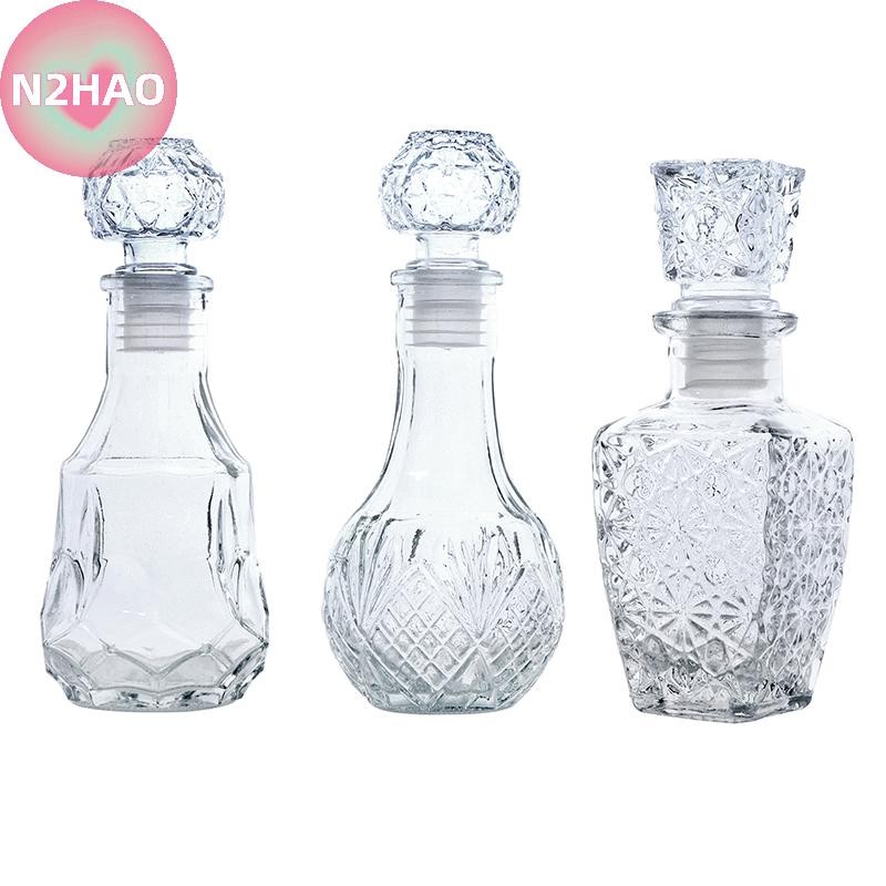 N2hao 1 PC 100/150ml แก้วโปร่งใสถ้วยเหยือก Barware ขวดแก้วสําหรับ Bourbon Barware n