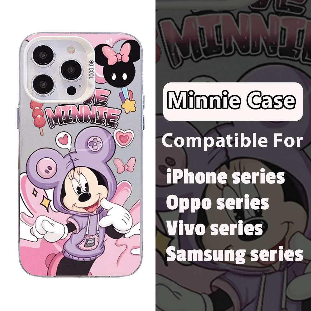 Insน่ารักคู่เมาส์เคสโทรศัพท์สําหรับiphone 16 Pro Max Infinixสมาร์ท 8 กรณีRealme C12/C15/C21/C2Y/C25s