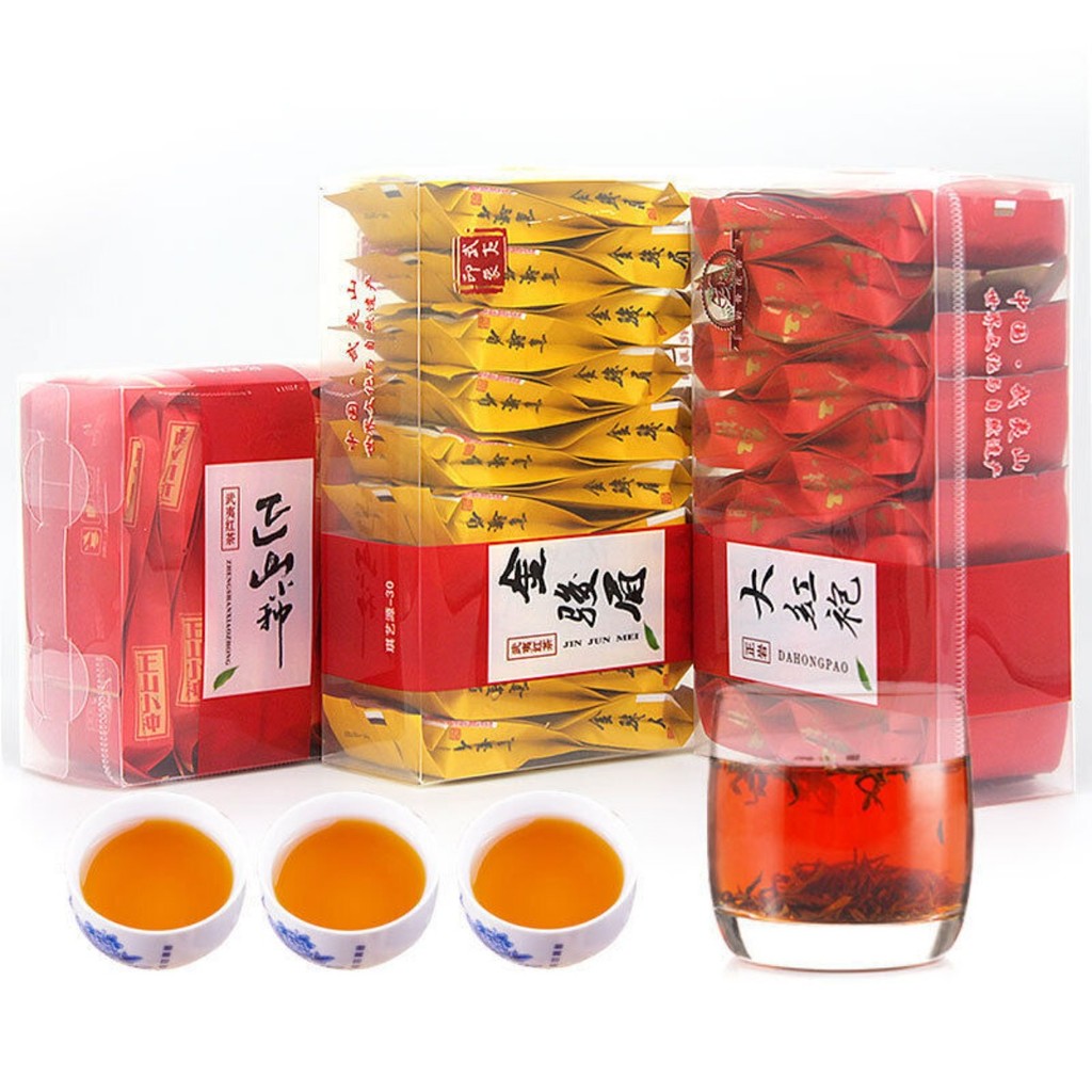 Jinjunmei Zheng Shan Xiao Breed Black Tea Dahong Pao Oolong Jasmine 20 ถุงชา