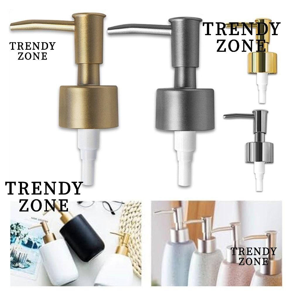 Trendyzone หัวจ่ายโลชั่นเหลว, หัวปั๊มสบู่ DIY แบบถอดเปลี่ยนได้, หลอดปั๊มแชมพูแบบใช้ซ้ําได้
