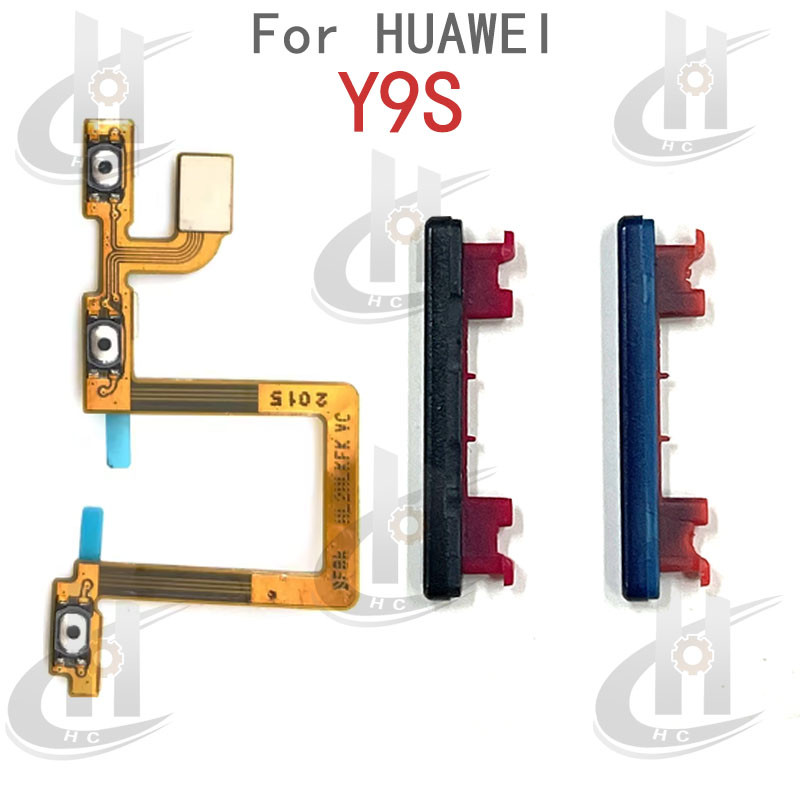 สําหรับ Huawei Y9S สายเคเบิล Flex ปุ่มเปิด/ปิดด้านข้างและปุ่มปรับเสียง ปริมาณพลังงาน อะไหล่ทดแทน