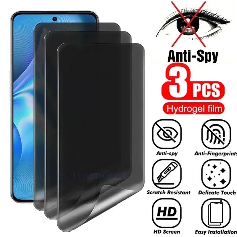 BLUS91 F92e F91 C7X C7 3pcs Anti Spy ความเป็นส่วนตัว HD Hydrogel ฟิล์มสําหรับ BLU Bold S91 F92e F91 