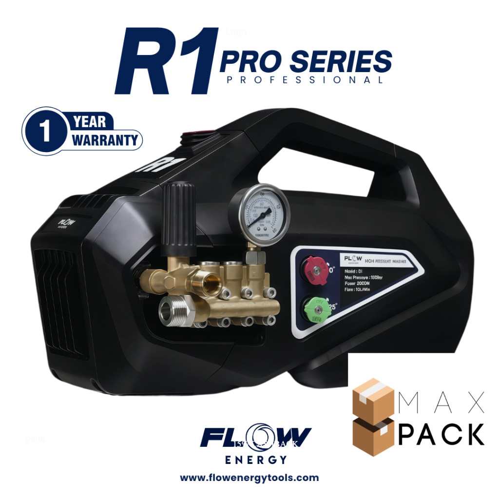 เครื่องฉีดน้ำแรงดันสูง Flow Energy รุ่น R1 แข็งแกร่ง ทนทาน