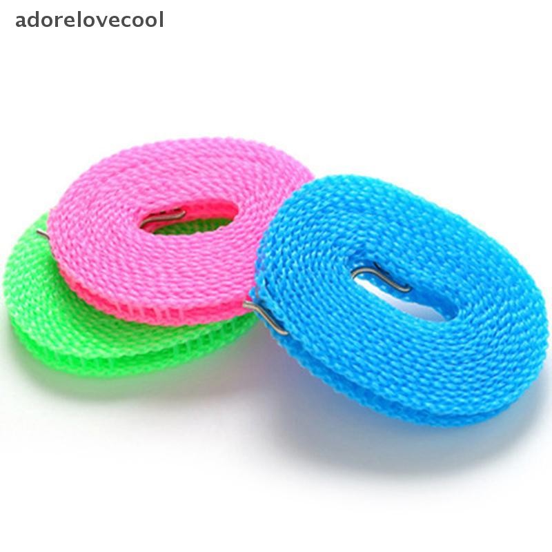 Adth Windproof Clothesline 3/5/8/10 เมตรทนทาน Travel Clothes Line เชือกเสื้อผ้าแบบพกพาความยาวสายปรับลื่นเส้น Martijn