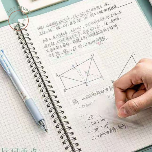 โพสอิทใส กันน้ำ มีกาว 3 ไซส์ กระดาษโน้ต PET ใส ติดง่ายไม่ทิ้งคราบกาว