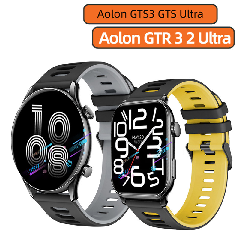 Aolon GTS3 Strap Aolon GTS / GTS Ultra Silicone Strap Aolon GTR 3 2 Ultra Strap สายนาฬิกา สายรัดข้อม