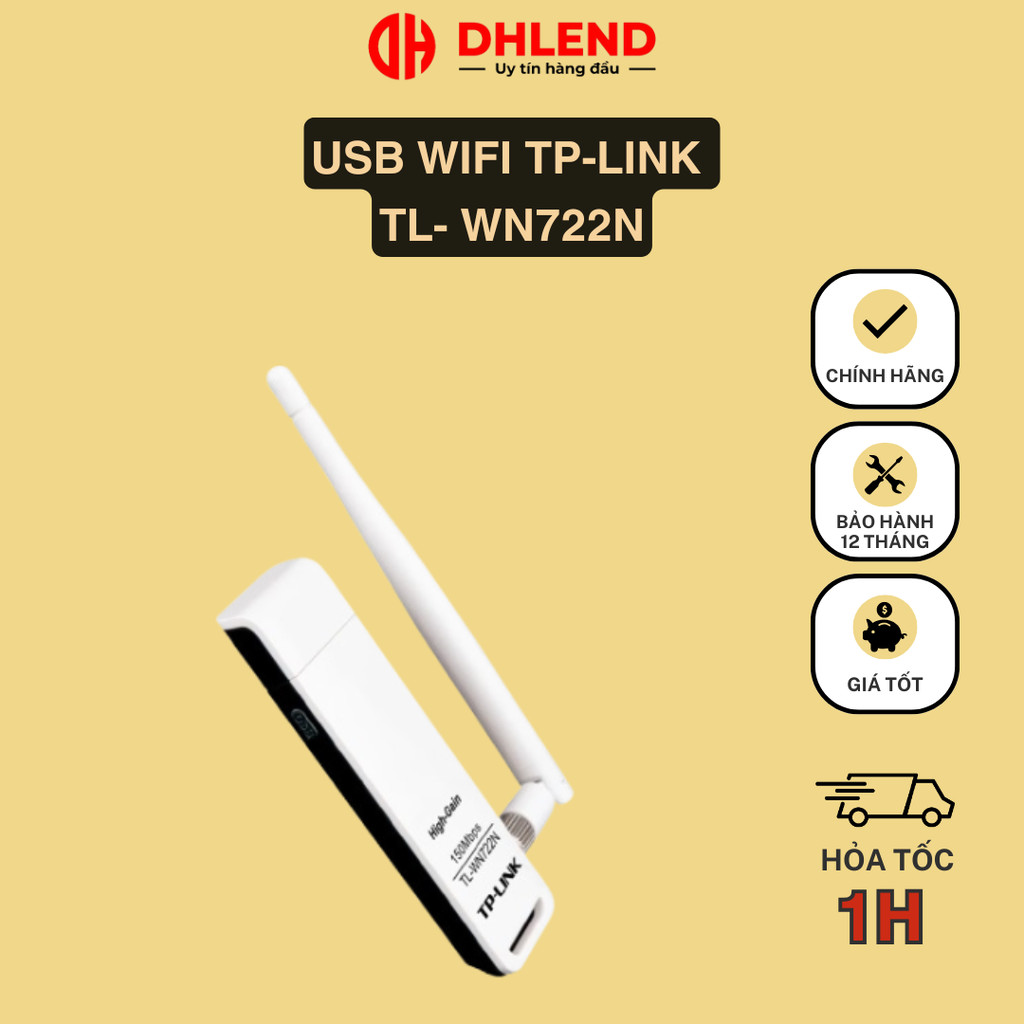 NEW MODEL - USB Wifi TP-Link TL- WN722N ความเร็ว 150Mbps - สินค้าของแท้