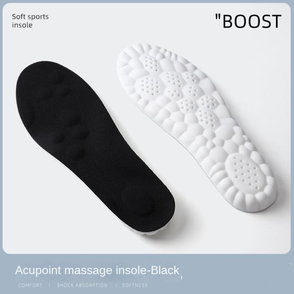 AOMSOM Cloud Soles, Arch Support 4D ตะกร้านวดรองเท้า,ความยืดหยุ่นสูง Breathable Super Soft Sport Insoles สําหรับผู้ชายและผู้หญิง