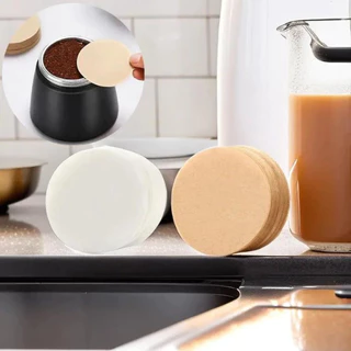 BLIVO กระดาษกรองกาแฟ ที่กรองกาแฟ แบบกลม กระดาษดริป แบบหนา วัสดุธรรมชาติ