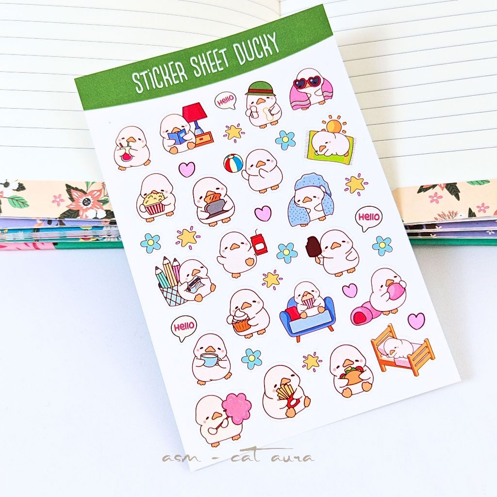 สติ๊กเกอร์ ไดคัท ลาย Ducky เป็ดน้อย รูปที่ 4