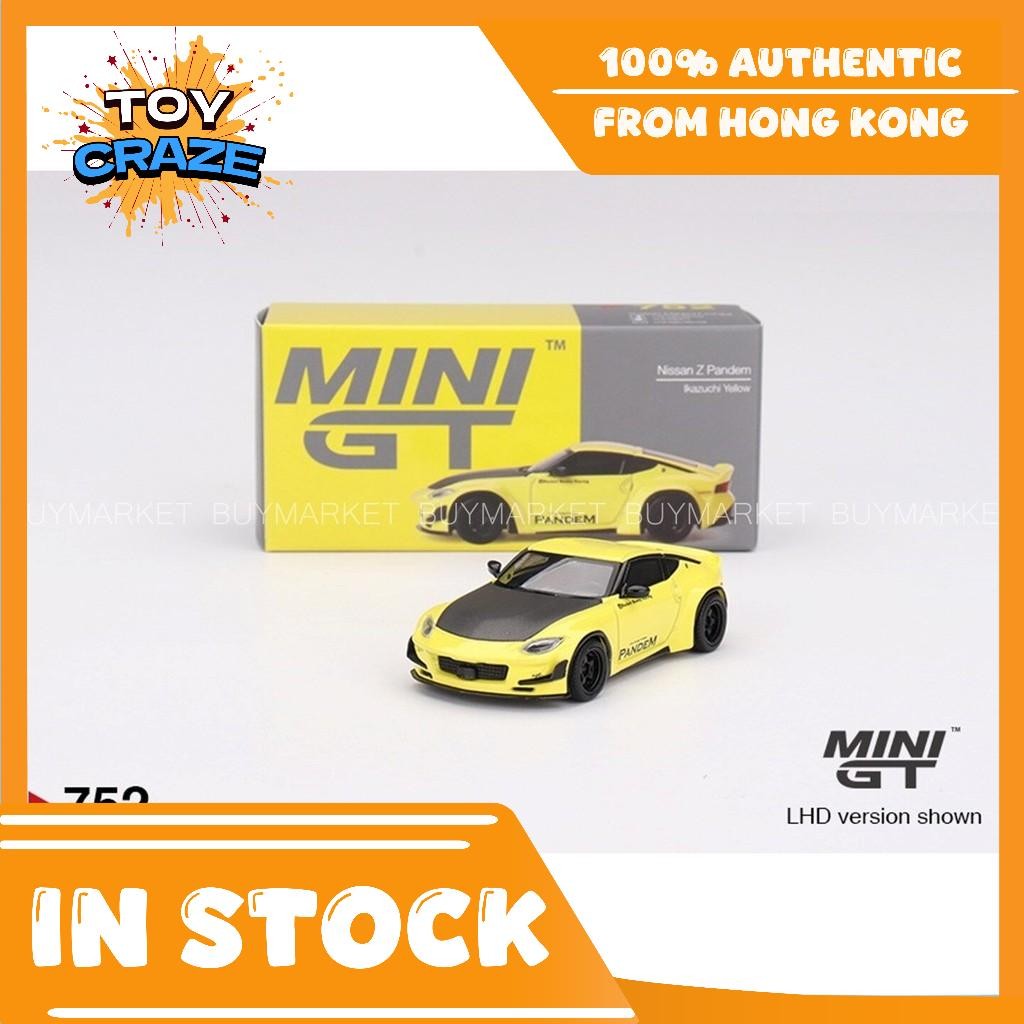 [Authentic] Mini GT #752 1/64 Nissan Z Pandem Ikazuchi Yellow Model car RHD