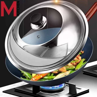 M KITCHEN ฝา ฝากระทะ ฝาหม้อ สแตนเลส ขนาด 28/30/32/36cm (C1)