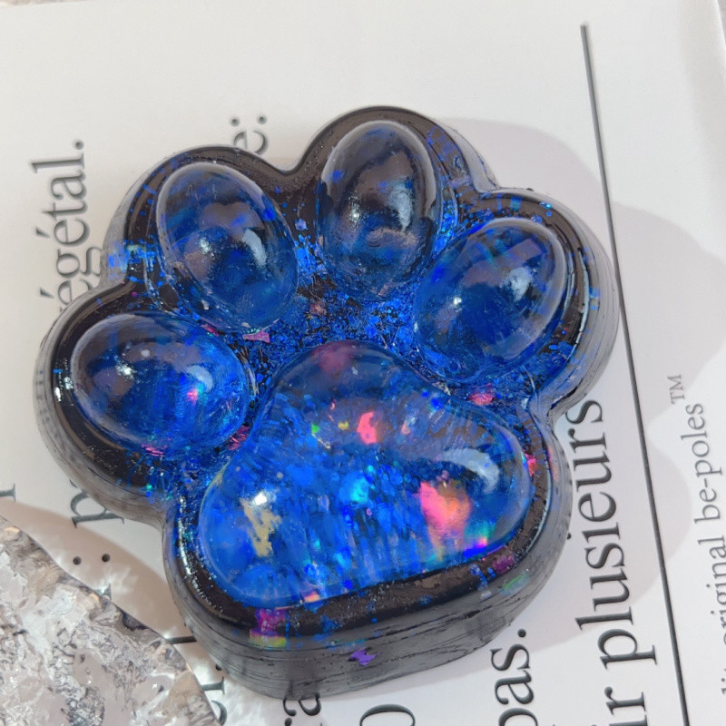 taba squishy diy High-value Starry Sky Cat Claw Pinch Music Decompression ของเล่นเลียนแบบซิลิโคน Rotten Mud Sense Sticky กระเป๋า Decompression Handy เครื่องมือ