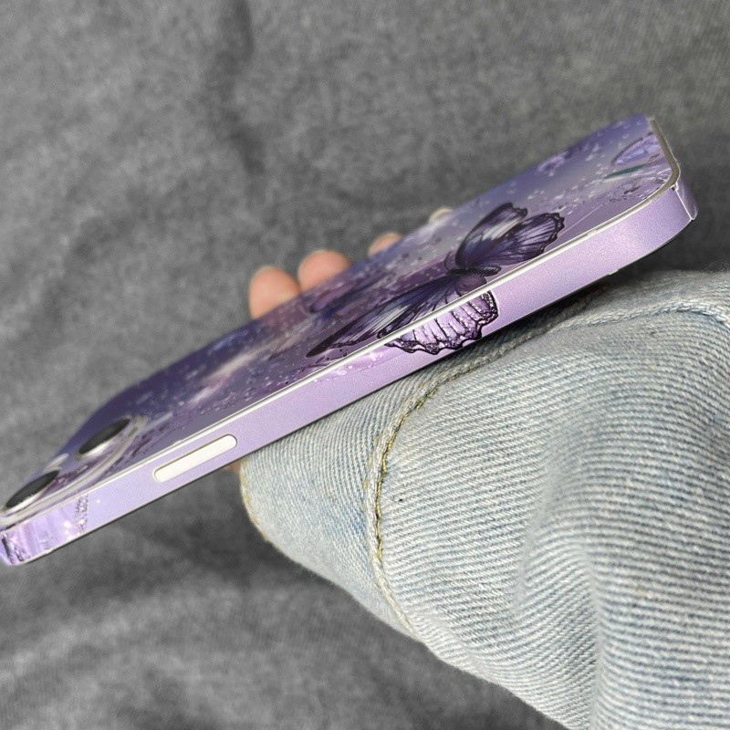 สําหรับ iPhone 13 14 15 16 Pro max plus e 16e สติกเกอร์ป้องกันด้านหลังการ์ตูนคลุมทั้งหมดฟิล์มป้องกันโปร่งใส - รูปที่ 7