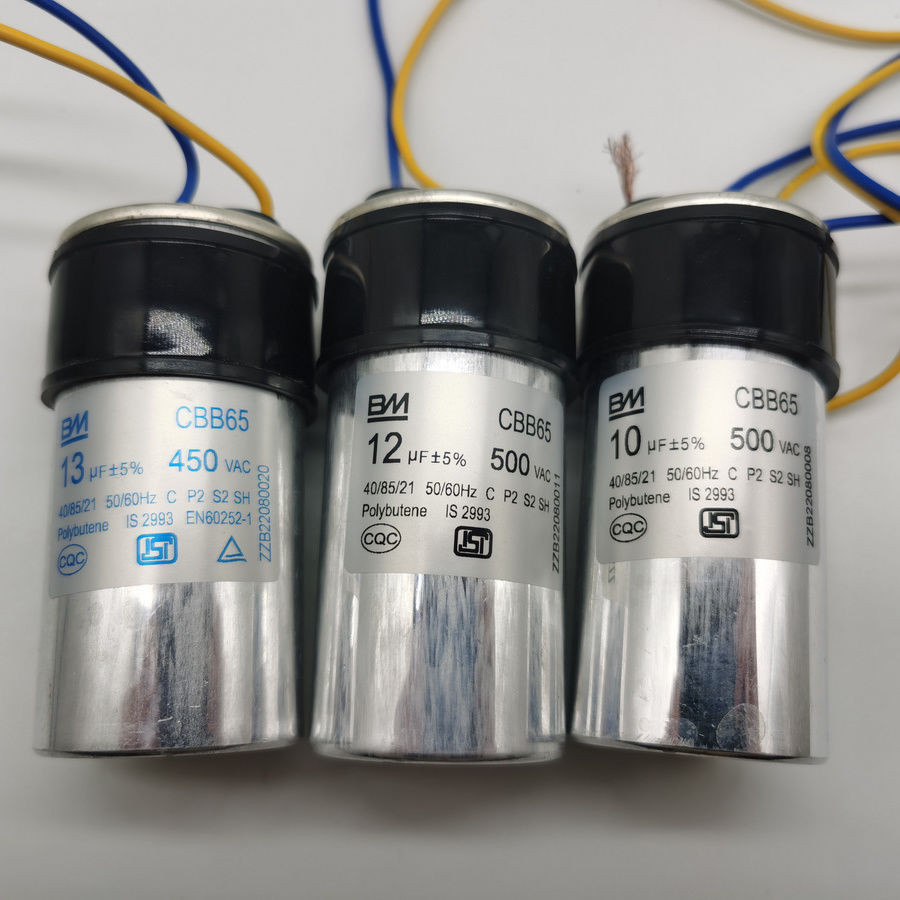 CBB65ตัวเก็บประจุเครื่องซักผ้าพานาโซนิคสากลเครื่องซักผ้ามอเตอร์ตัวเก็บประจุอุปกรณ์ป้องกันการระเบิด10