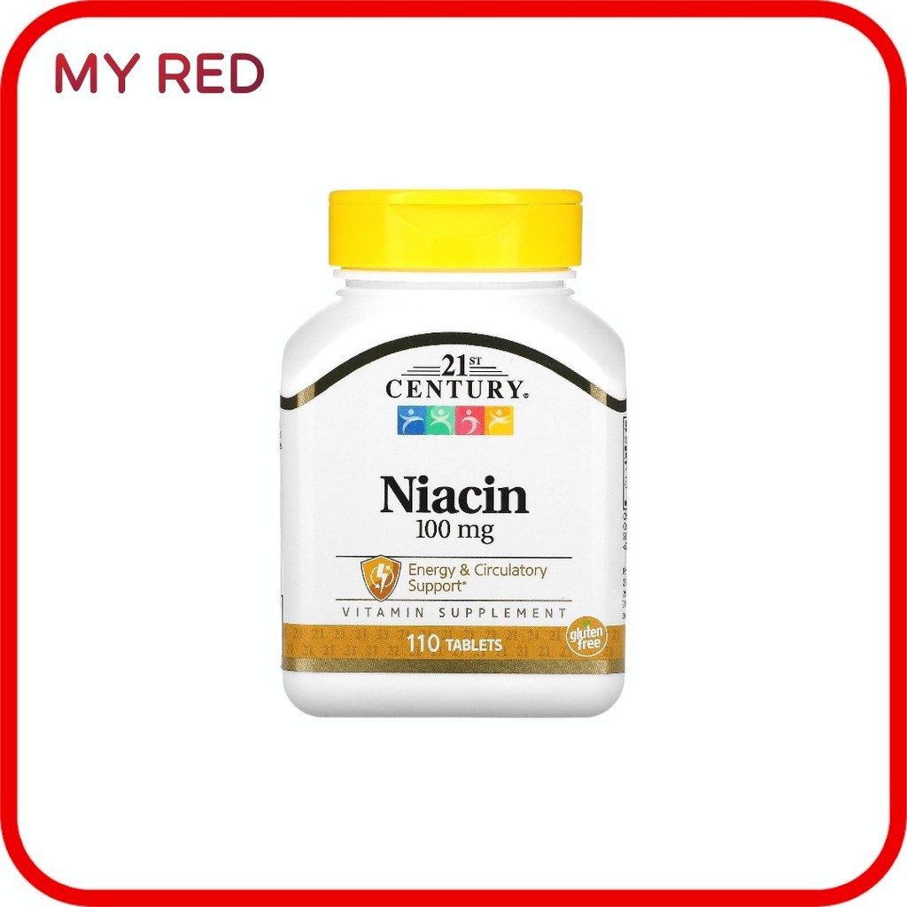 21st Century, Niacin, 100 mg, 110 Tablets