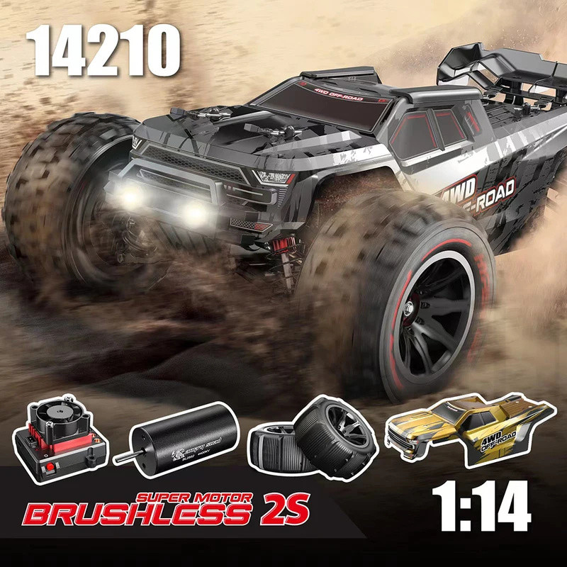 MJX 1/14 Hyper Go 14209 14210 V3.0 รีโมทคอนโทรล Splash-กันน้ําความเร็วสูงBrushless RC HobbyรถDualล้อ