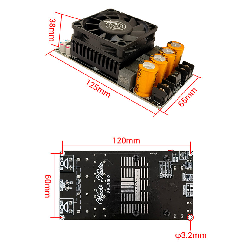 ZK 3002 แอมป์จิ๋ว แอมป์ ขยายเสียง แอมป์บลูทูธ แอมจิ๋ว แอมป์ tpa แอมป์ขยาย TPA3255 แอมป์แยกซับ