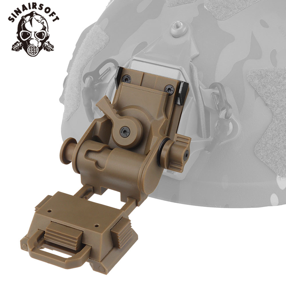 SINAIRSOFT L4G24 NVG Mount Bracket OPS พับปรับ Bracket ชิ้นส่วนหมวกกันน็อค