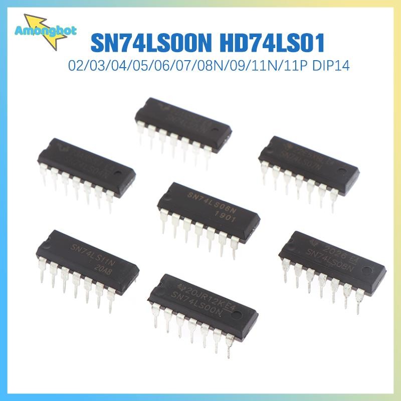 Amonghot> 10 ชิ้น 74LS00 74LS01 74LS02 74LS04 74LS05 74LS06 74LS07 74LS08 74LS09 74LS11 ใหม่