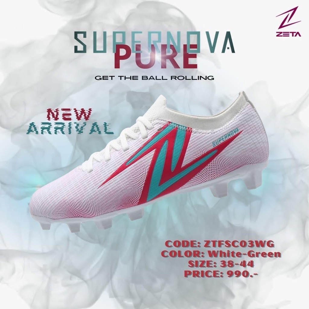 รองเท้าสตั๊ด ZETA SUPERNOVA ZTFSC02 ZTFSC03 ของแท้ รองเท้าสตั๊ดหุ้มข้อ - รูปที่ 6