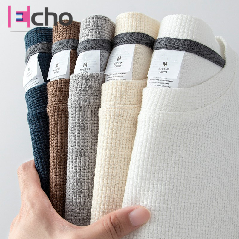 Echo Ridge เสื้อยืดแขนสั้นฤดูร้อนลําลองหลวมพอดีคอลูกเรือแฟชั่นที