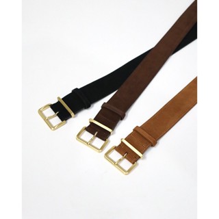 🔥หนังกลับ SUEDE Belt🔥❤️LULU❤️ RL-540 เข็มขัดหนังวัว  หัวเข็ม…