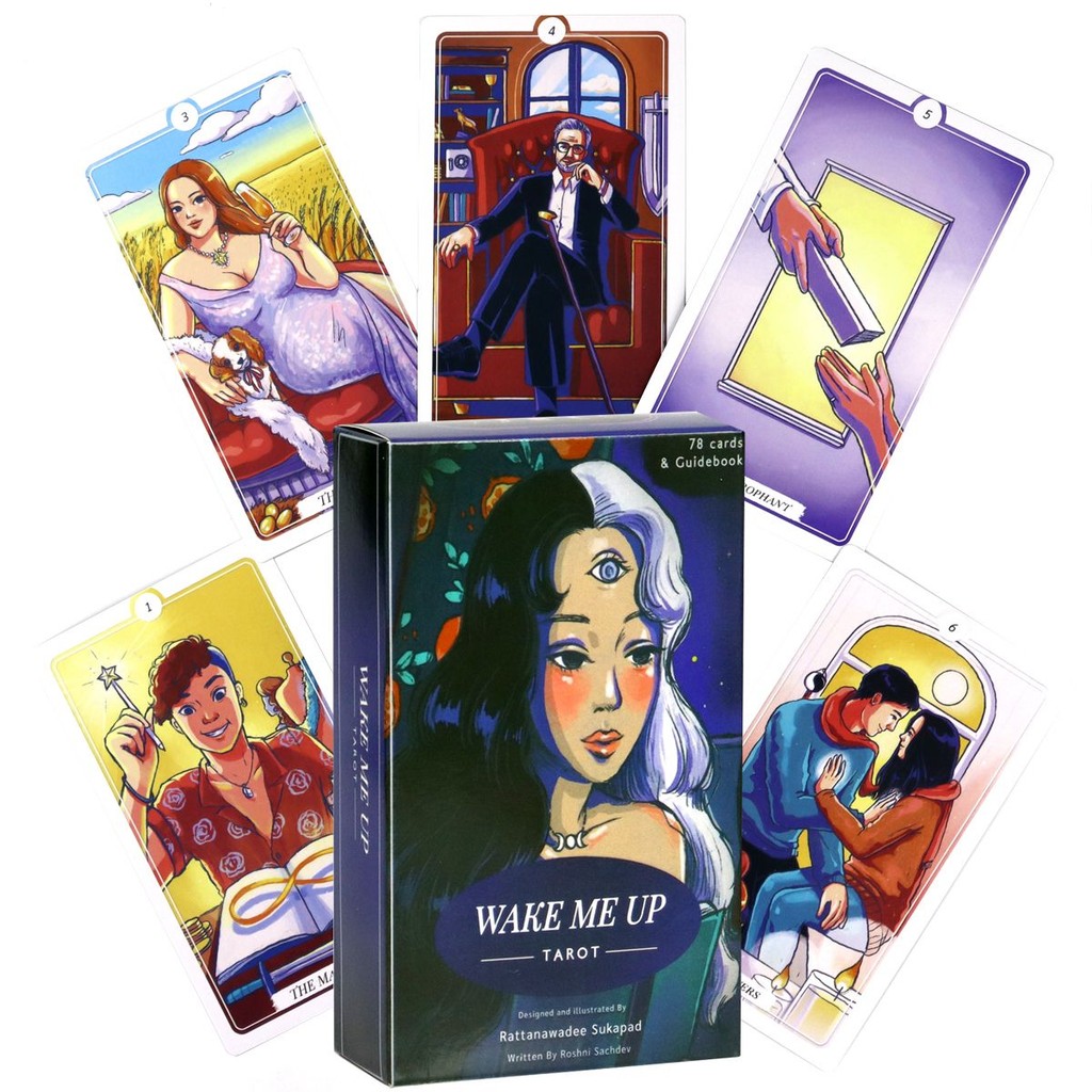 12 * 7cm Wake me Up Tarot Wake me Up Tarot พร้อมภาษาอังกฤษ Manual Wake me Up Tarot Series/4.25