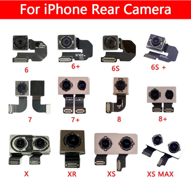 กล้องด้านหลังเข้ากันได้สําหรับโทรศัพท์ 6 6s 7 8 Plus X XR Xs Max