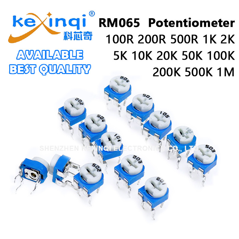 (20 ชิ้น) RM065 Trimmer Potentiometer ปรับตัวต้านทาน 100R 200R 500R 1K 2K 5K 10K 20K 50K 100K 200K 500K 1M Ohm