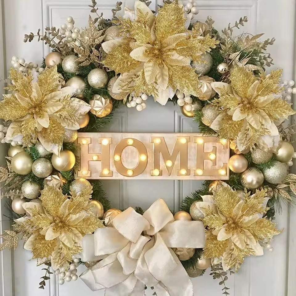 10/30/50 ชิ้น Mini คลิปโลหะ / Xmas Flower Fixed Clamps - รูปที่ 3