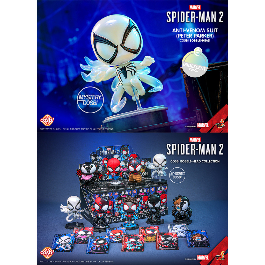 [คลังสินค้าพร้อม] Hottoys Marvel Venom และ Spider-Man 2 Series รูปตกแต่งของขวัญเด็กผู้หญิง