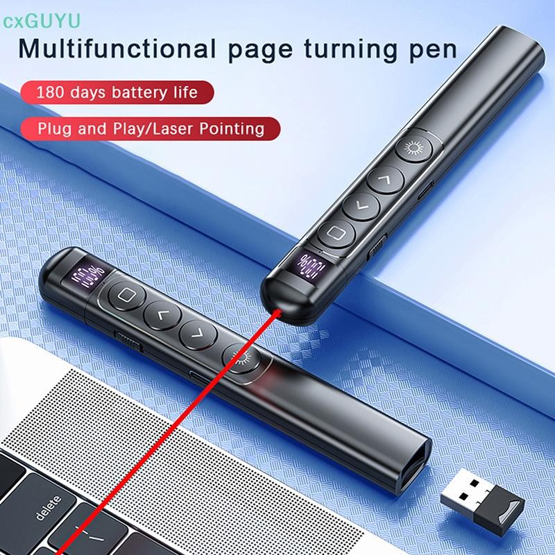 [cxGUYU] Ppt Remote Control Pen เพิ่มผลผลิต Electronic Chargeable สอนสาธิต Presentation Laser Pointer Versaility PRTA
