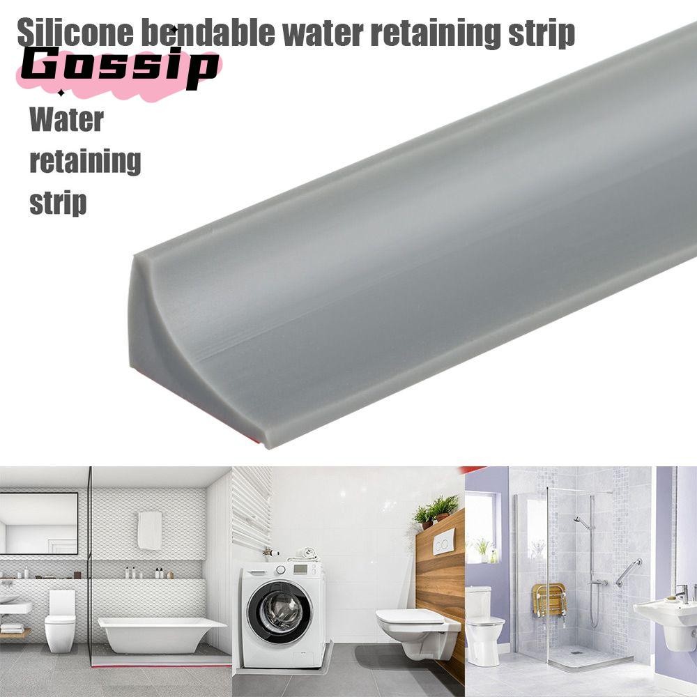 Gossip Water Stopper Shower Dam Barrier อุปกรณ์ห้องน้ํา Shower Dam ซิลิโคนกันลื่นประตูด้านล่างแถบปิดผนึก
