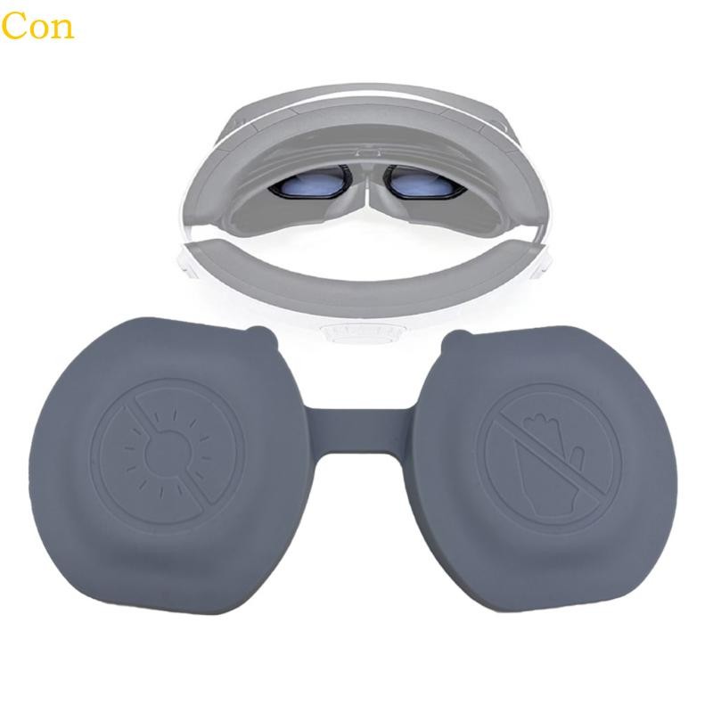 Con Soft Lens Cover VR Lens Caps Soft VR Glasses Silicone Caps Anti Scratch Caps สําหรับ PS VR2 ชุดหูฟัง Scratchproof ครอบคลุม
