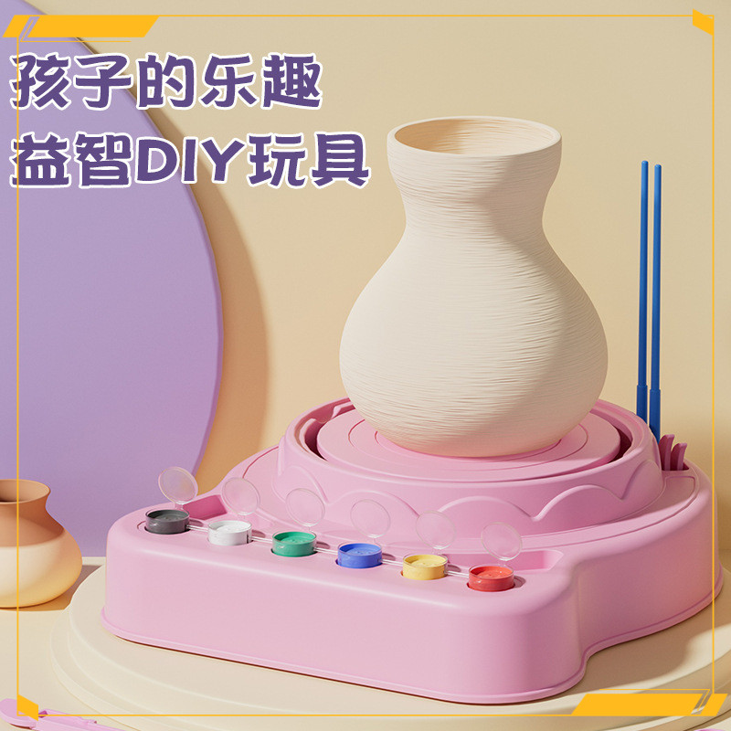[เฉพาะจุด] ของเล่นเครื่องทำเครื่องปั้นดินเผาดินเหนียวนุ่มเด็กไฟฟ้านักเรียนประถมชุดเครื่องมือดิน DIY แฮนด์เมดของขวัญวันเกิดเด็ก