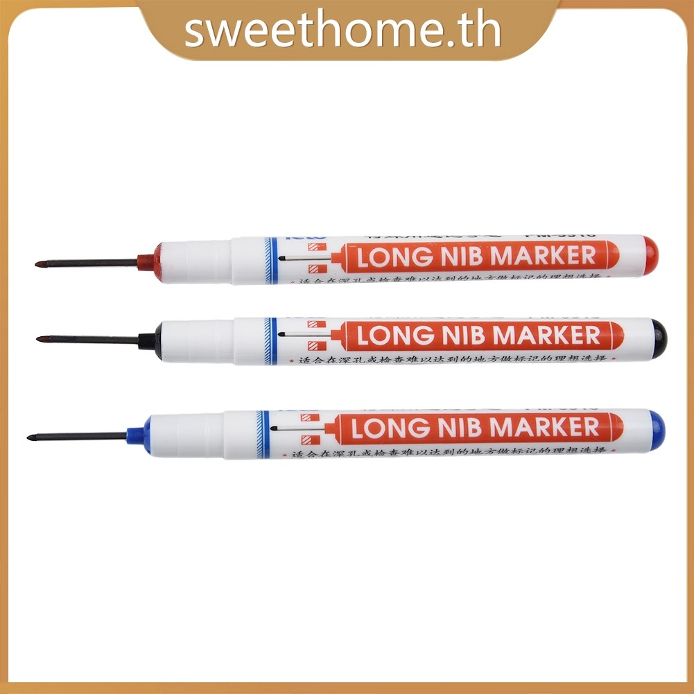 <SWHOME> ปากกามาร์กเกอร์หัวยาวอเนกประสงค์ ปากกามาร์กเกอร์รูลึกสําหรับงานไม้ในห้องน้ํา <OCTOBER>