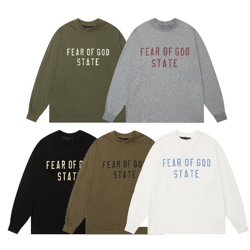 Fear of God Essentials BACK TO SCHOOL Crewneck Logo พิมพ์คอกลมเสื้อยืดฐาน