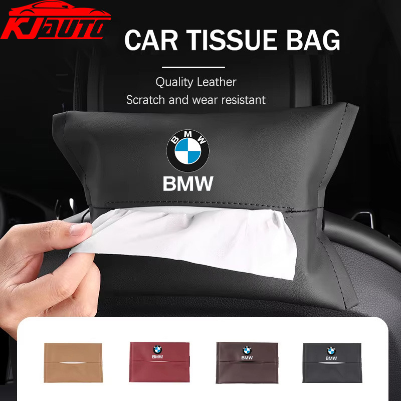 1/2pcs BMW รถกล่องกระดาษทิชชู Nappa หนังรถคอนโซลกลางคอนโซลผ้าเช็ดปากกล่อง Sun Visor เนื้อเยื่อสําหรับ BMW G20 G30 G01 G02 G05 F48 F25 F15 F20 F30 F10 F45 E60 E90 E84 E85 E83 E83 E