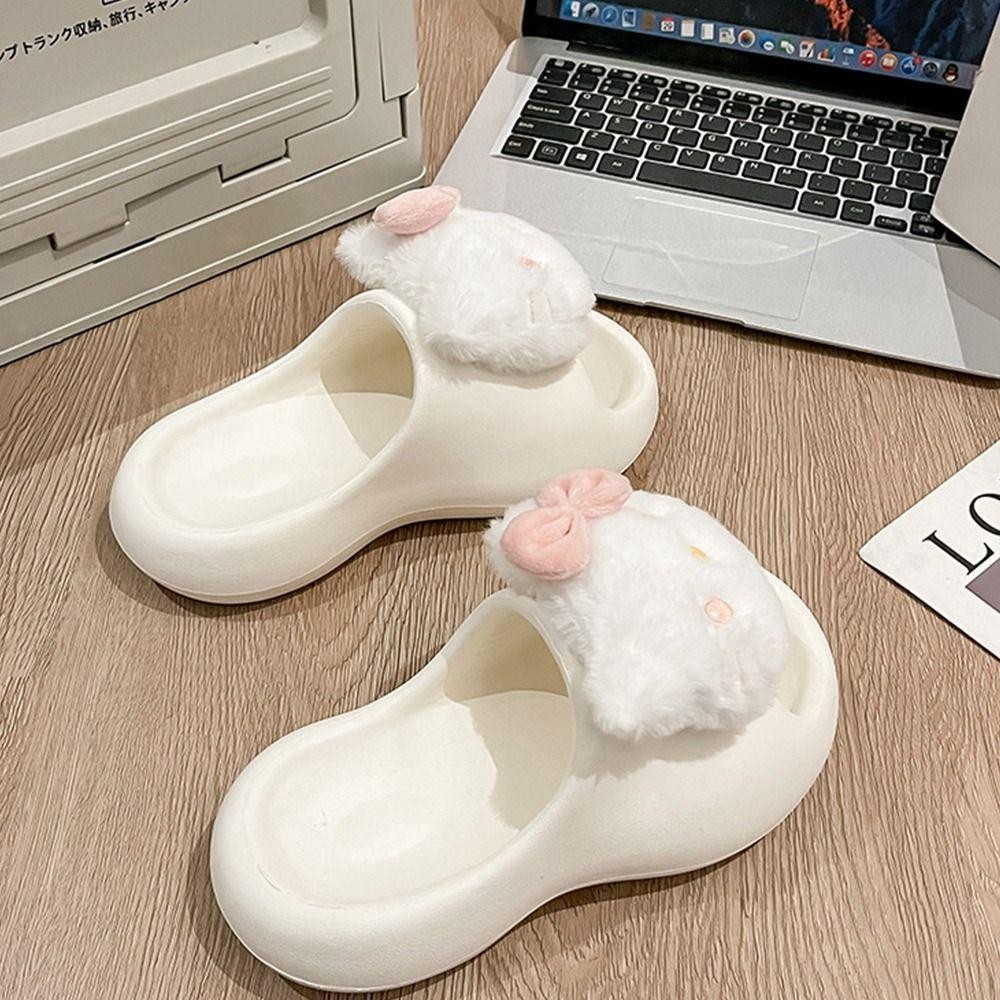MELODYGOODS1 รองเท้าแตะสไลด์, รองเท้าแตะ Flip Flops น่ารัก, Hot Kitty Slide Shower Funny Shower Shoes Women