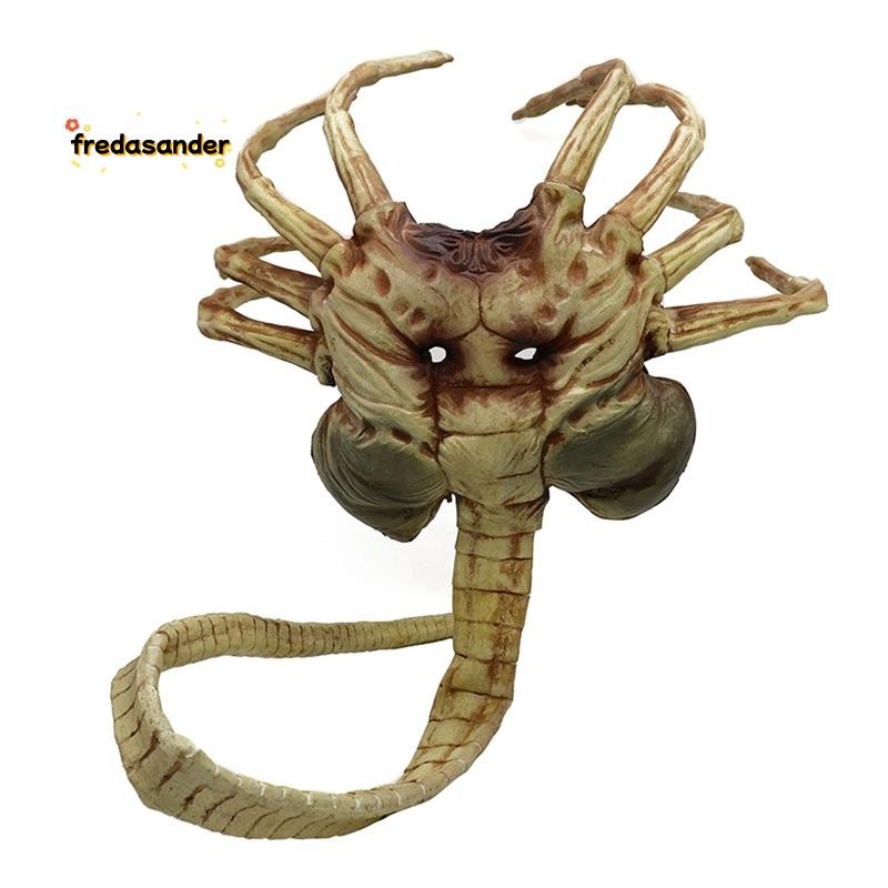 หน้ากาก Facehugger หน้ากากสยองขวัญฮาโลวีนกรงเล็บสยองขวัญแมลงสยองขวัญ Facehugger เครื่องแต่งกาย