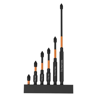 6Pcs Electric Screwdriver Set 150 90 70 65 50 25mm Impact Strong Magnetic Batch Head Cross High Hardness Hand Drill Bit