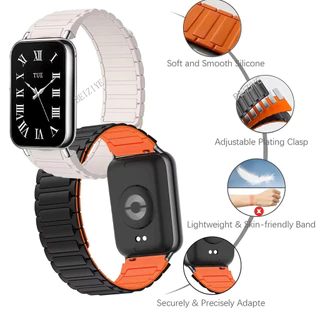 สายซิลิโคนสําหรับ Xiaomi Smart Band 10 Pro Band Magnetic Loop เปลี่ยนสร้อยข้อมือสําหรับ Xiaomi Smart Band 9 Pro สายรัดข้อมือสร้อยข้อมืออุปกรณ์เสริม