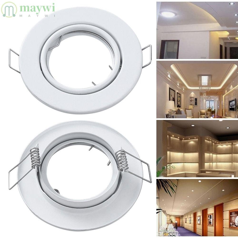 Maywi ฐานโคมไฟปรับเพดานฝัง 90MM แสงสีขาว