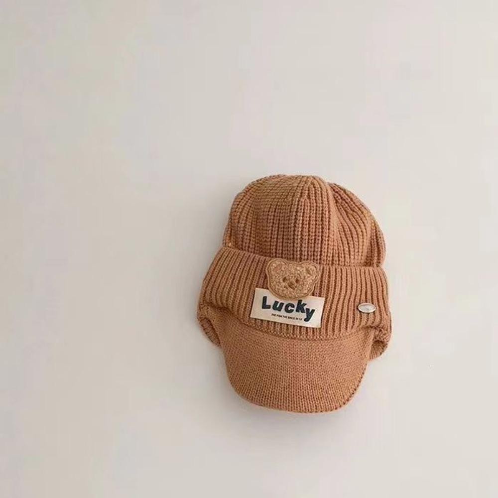 Baihee Bonnet Caps, Plush Winter Warm Pullover Hat, หนาถักทารกแรกเกิด Peaked หมวกฤดูใบไม้ร่วงฤดูหนาว
