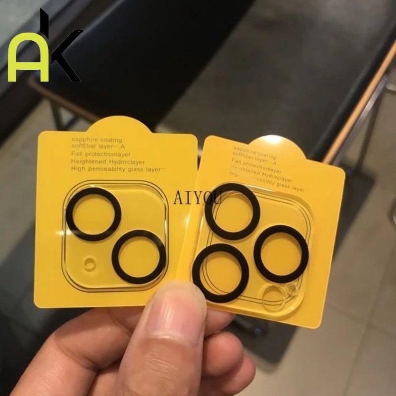 AK 3D เลนส์กล้องด้านหลังฟิล์มป้องกันสำหรับ For iPhone 16 15 14 17 Pro Max iPhone 13 13 Mini Pro Max iPhone12 11