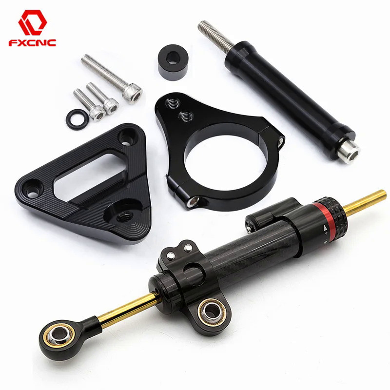 XF CBR250RR Motorcycle Accessories CNC Carbon Steering Damper Mounting Bracket For Honda CBR 250RR 2