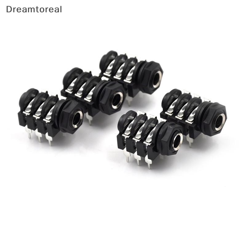 Demtl 5PCS 6.35 มม. (1/4") 6Pin หญิงสเตอริโอแจ็คซ็อกเก็ตแผง PCB เชื่อม OLA