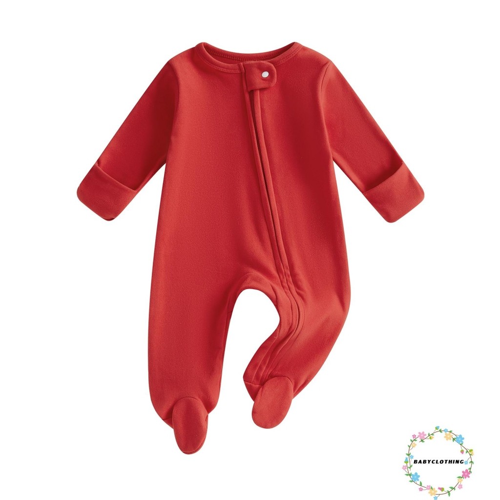 Babyclothes-toddler Baby Christmas Romper Casual Letter Prints Long Sleeve Jumpsuit for Infant Girl Boy Cute Clothes